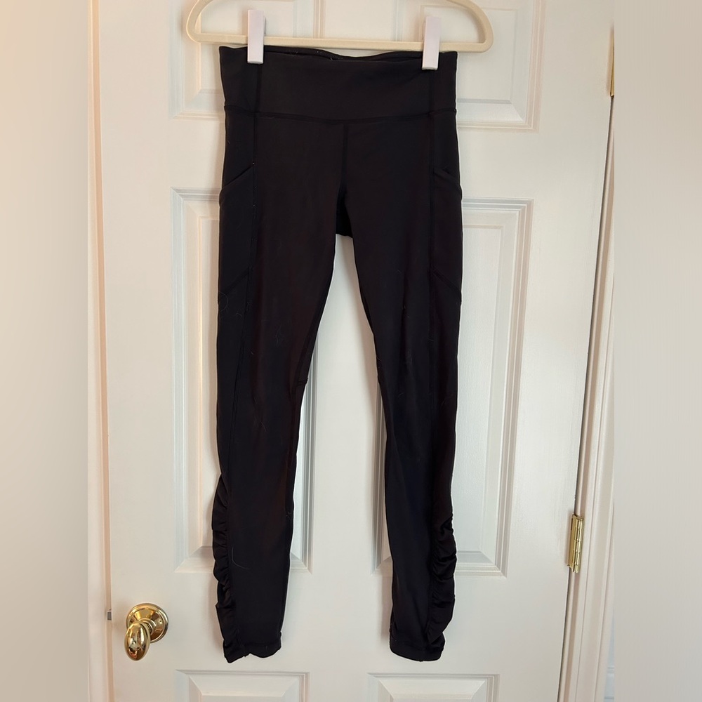 Side ruffle Lululemon leggings